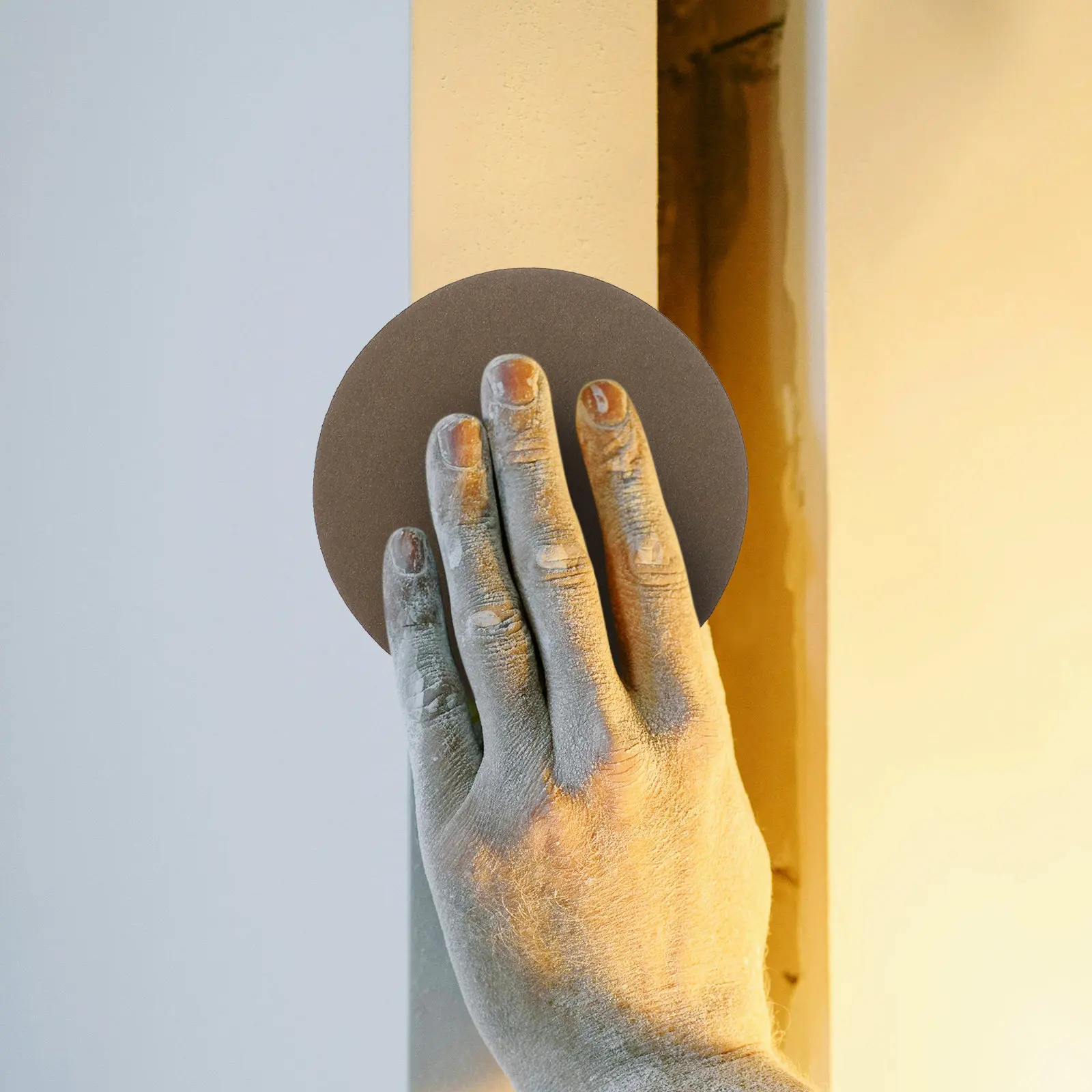 

30Pcs Round Sandpaper Discs Flocking Backing Non Slip Dry Wet Sanding for Wood Metal Plastic Car Headlight Polishing Furniture