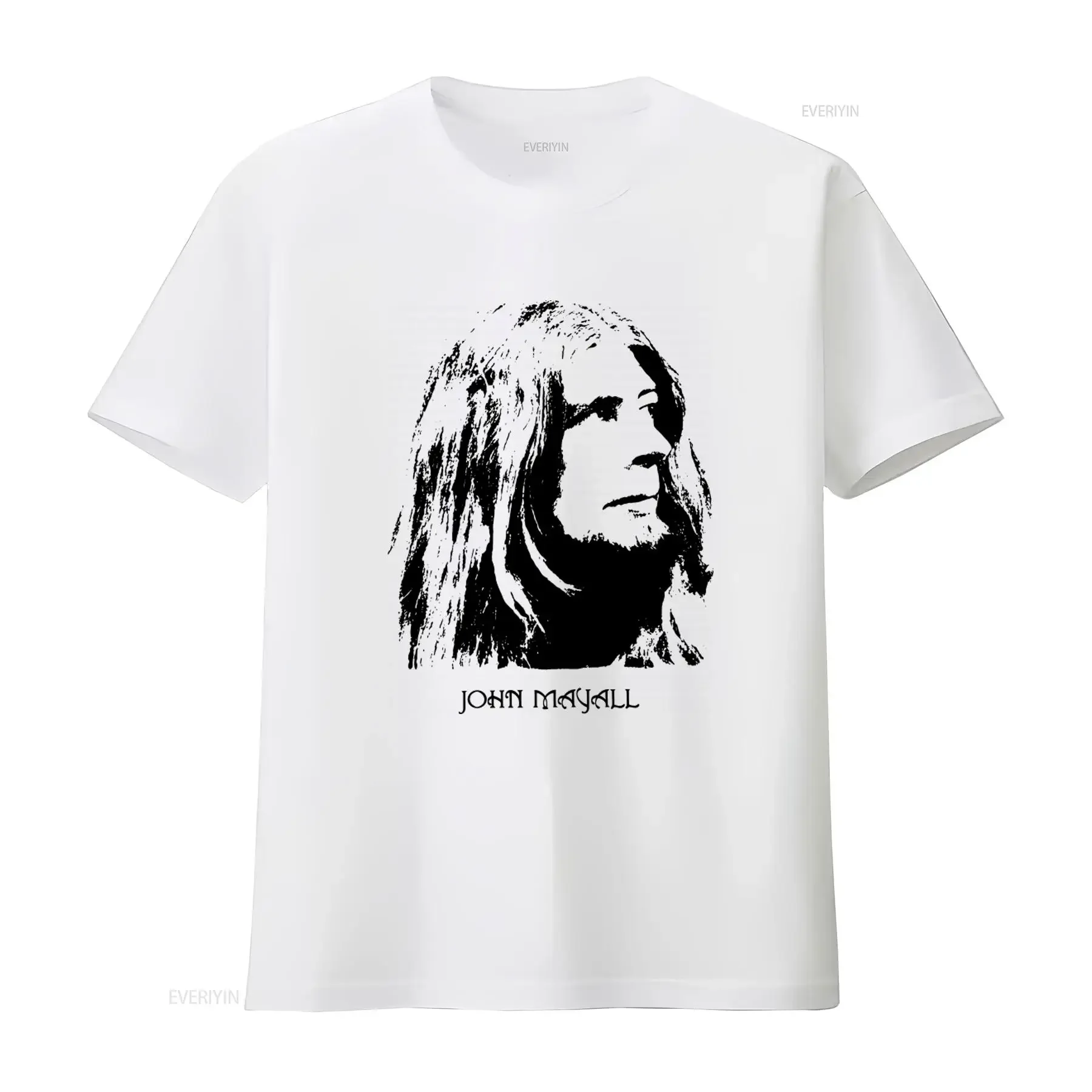 Rare Vintage John Mayall Tribute T Shirt Rest In Peace Design White All Sizes Available vintage Washed Versatile Unisex