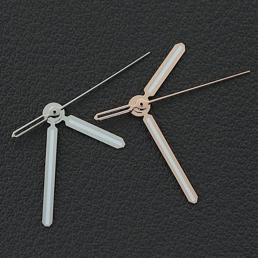 NH35 Watch Hands Green Luminous High Quality Hands Silver Rose Gold Watches Pointers Fit NH35/NH36/4R Movement Watch Accessories