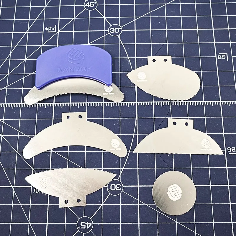 Hobby modèle artisanat outil gravure lames de scie Arc scie à main 6 arcs différents 0.2mm d'épaisseur pour la fabrication de modèles de bricolage