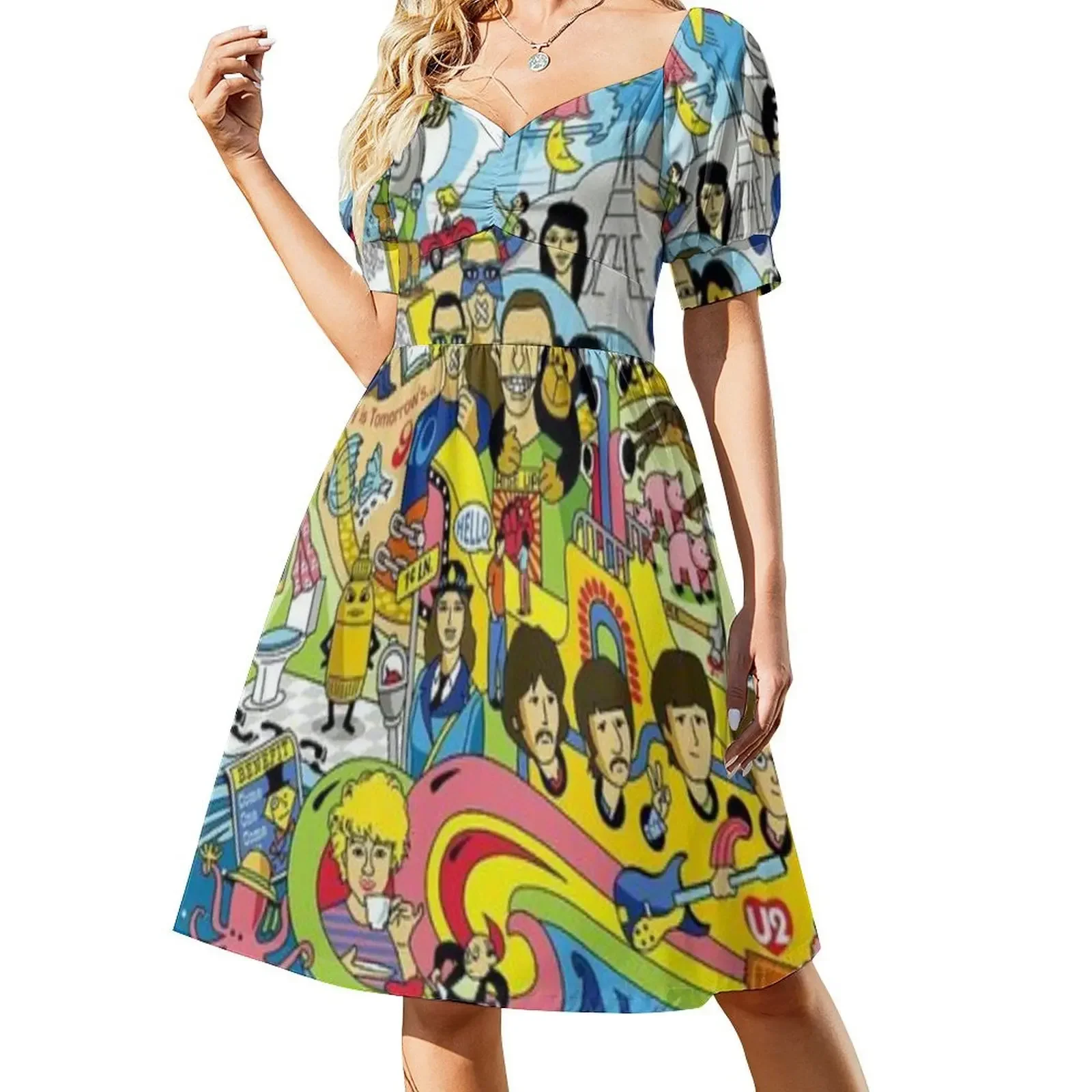 

Aloha Short-Sleeved Dress elegant and pretty women's dresses loose women's dress dresses summer