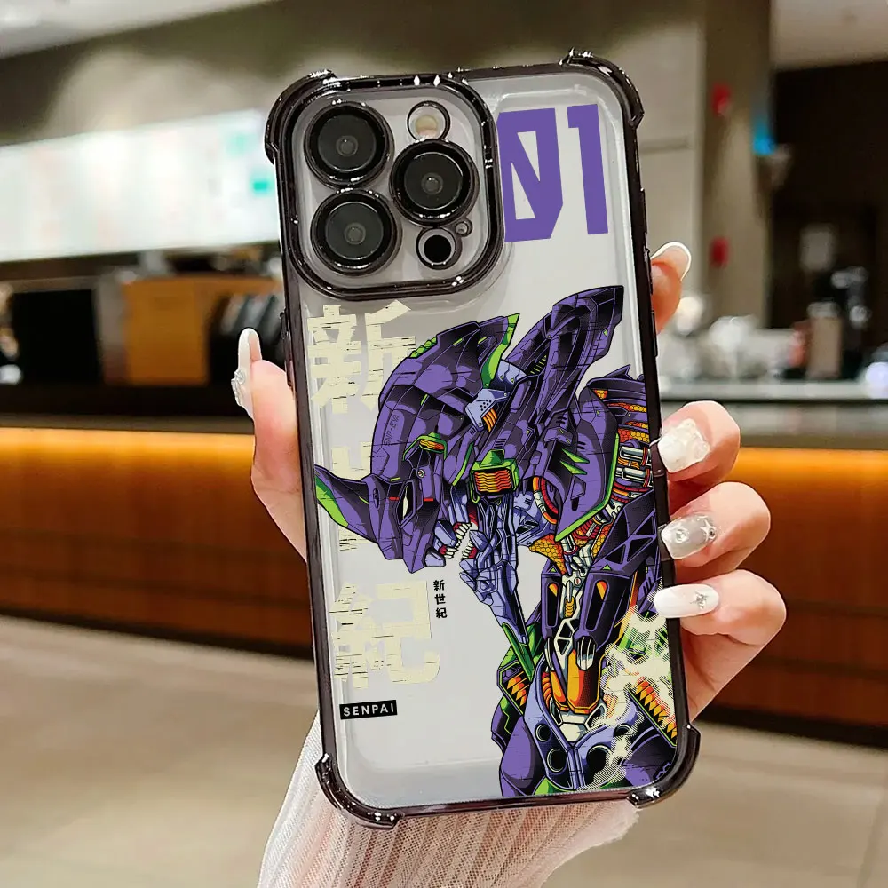 Anime E-Evangelions Phone Case For Samsung S26 S25 S24 S23 S22 S21 S20 FE Note20 Edge Plus Ultra 4G 5G Anti Fall Airbag view 5