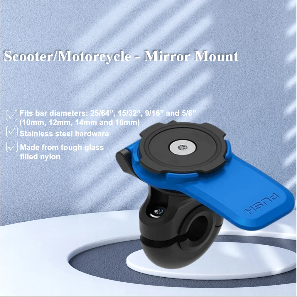 

Mirror Mount Phone Mounts for Scooter and Motorcycle Use