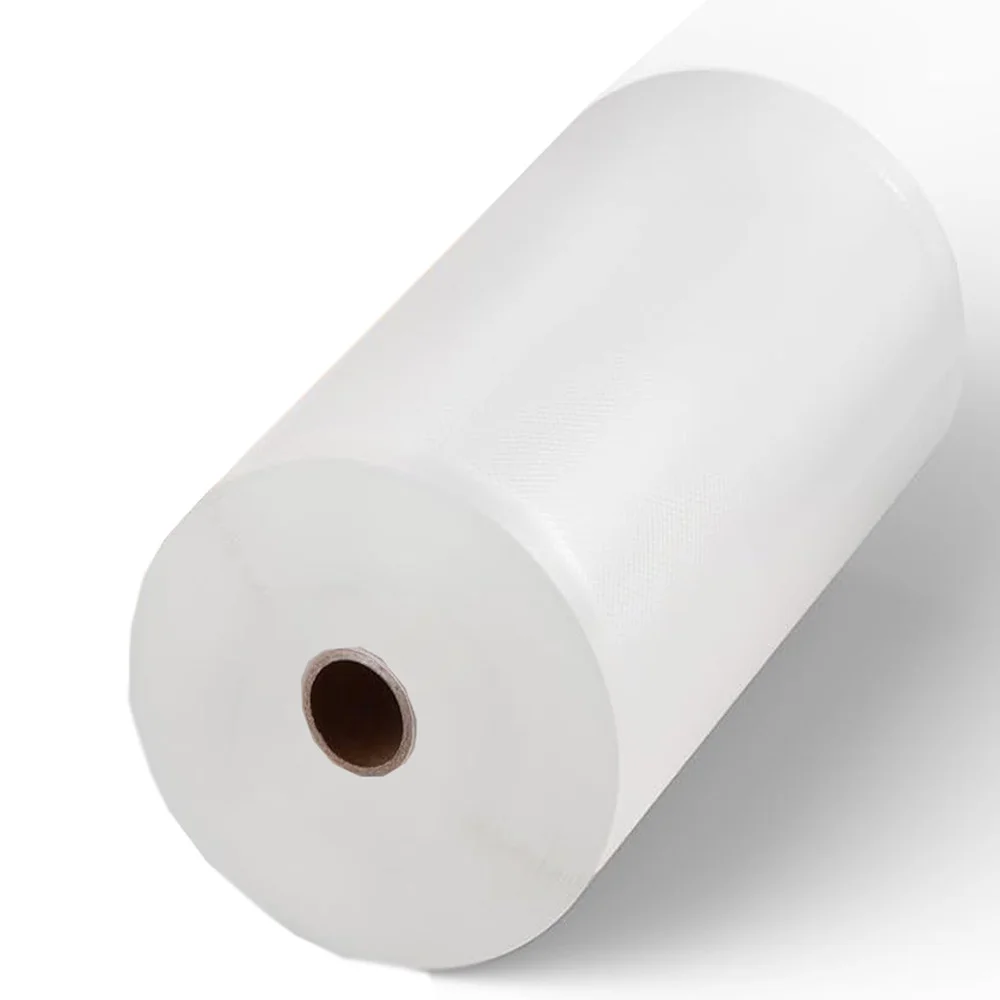 2 Rollos de Bolsas para Envasado al Vacío para Alimentos Frescos de Larga Duración, 20/28 X 500cm, Bolsas Gofradas para Conservación de Alimentos y Cocción al Vacío