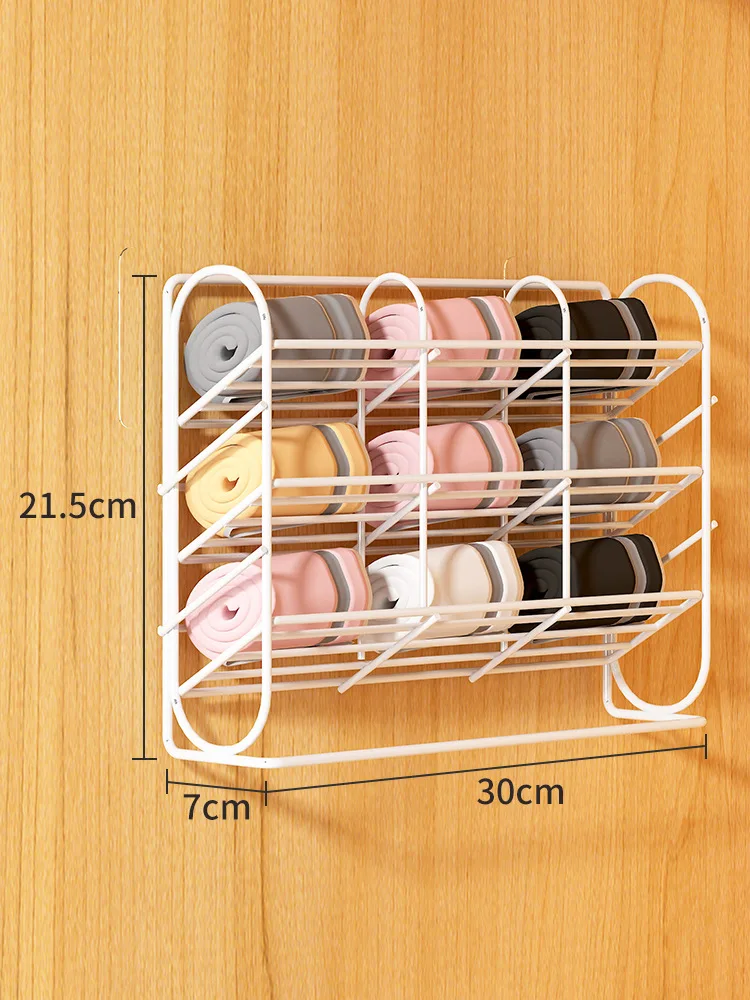 4/9/18 Grid Underwear Organizer Rack Compartment Storage Box Iron Wall-mounted Perforation-free Underwear Organizer Racks