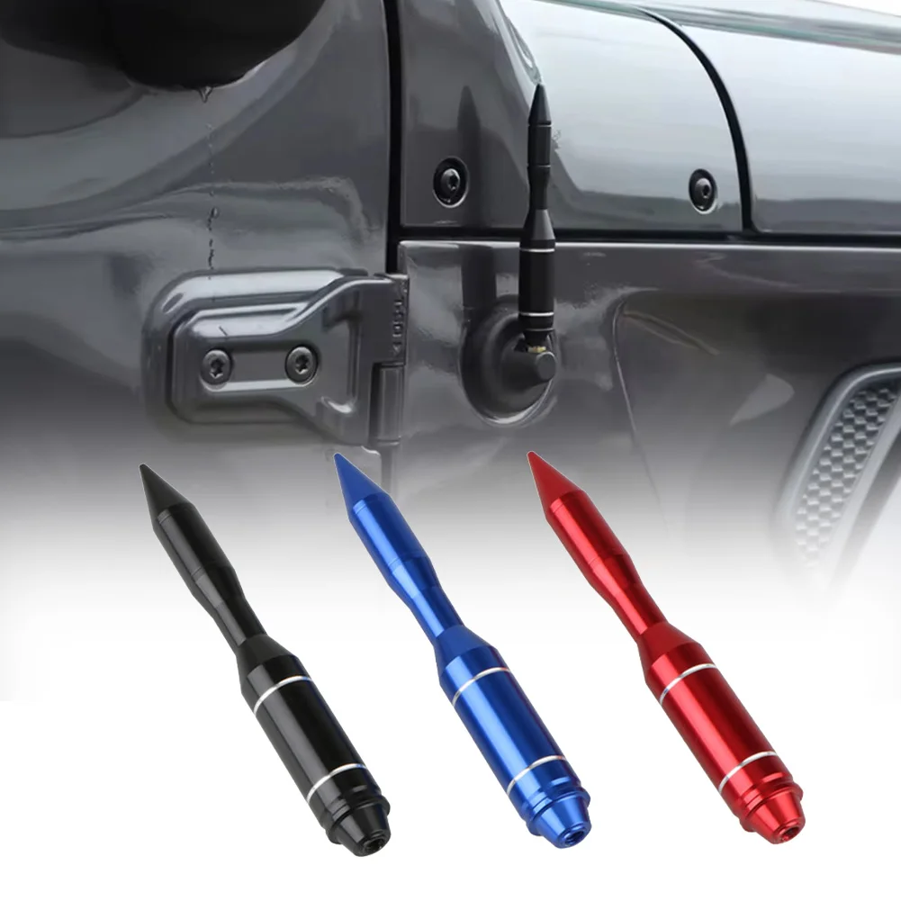 

Automobile Antenna Modification Aerial Decorative Antenna Black Aluminum Alloy Antenna Anti-Rust High Reliability