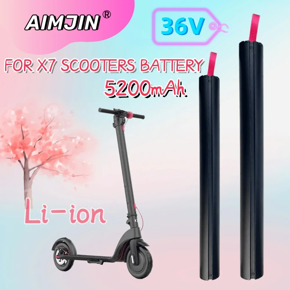 

36V 5200mAH X7 Scooter Replace Rechargeable Lithium Battery Pack 187Wh , HX Scooter Battery Accessories