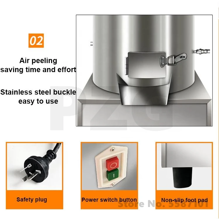Small Electric Garlic Skin Remove Machine Garlic Peeling Maker Garlic Clove Skin Separating Peeler Garlic Separator Machine