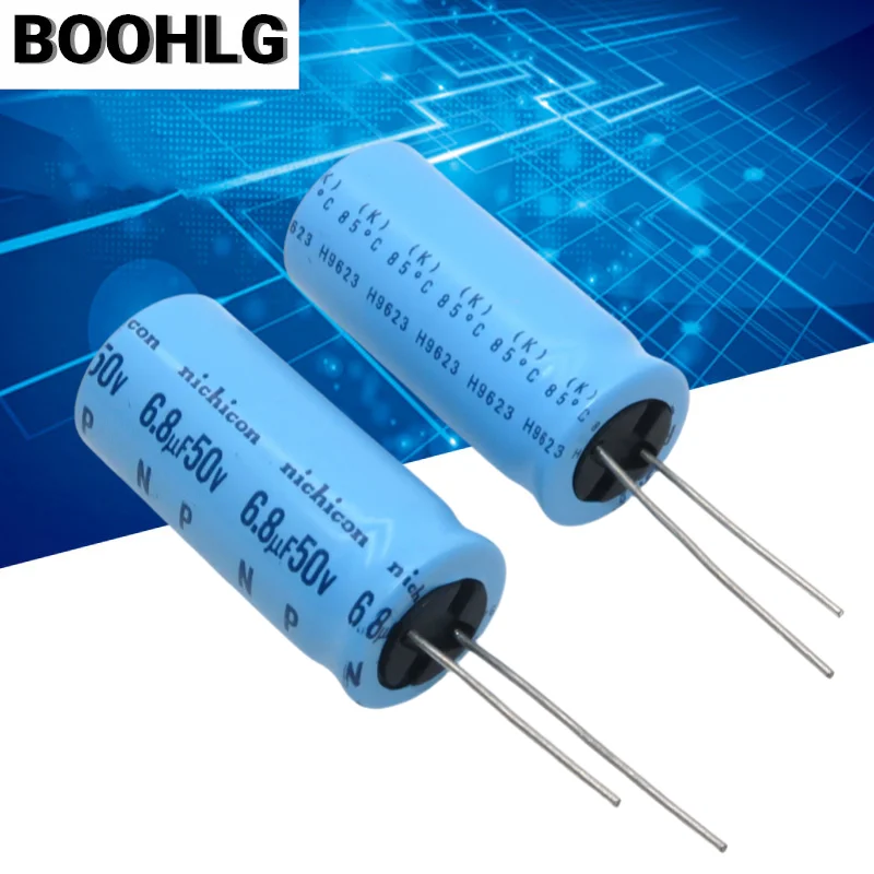 2PCS 6.8uf non-polar audio frequency division electrolytic capacitor 50v 6.8uf 16X35mm