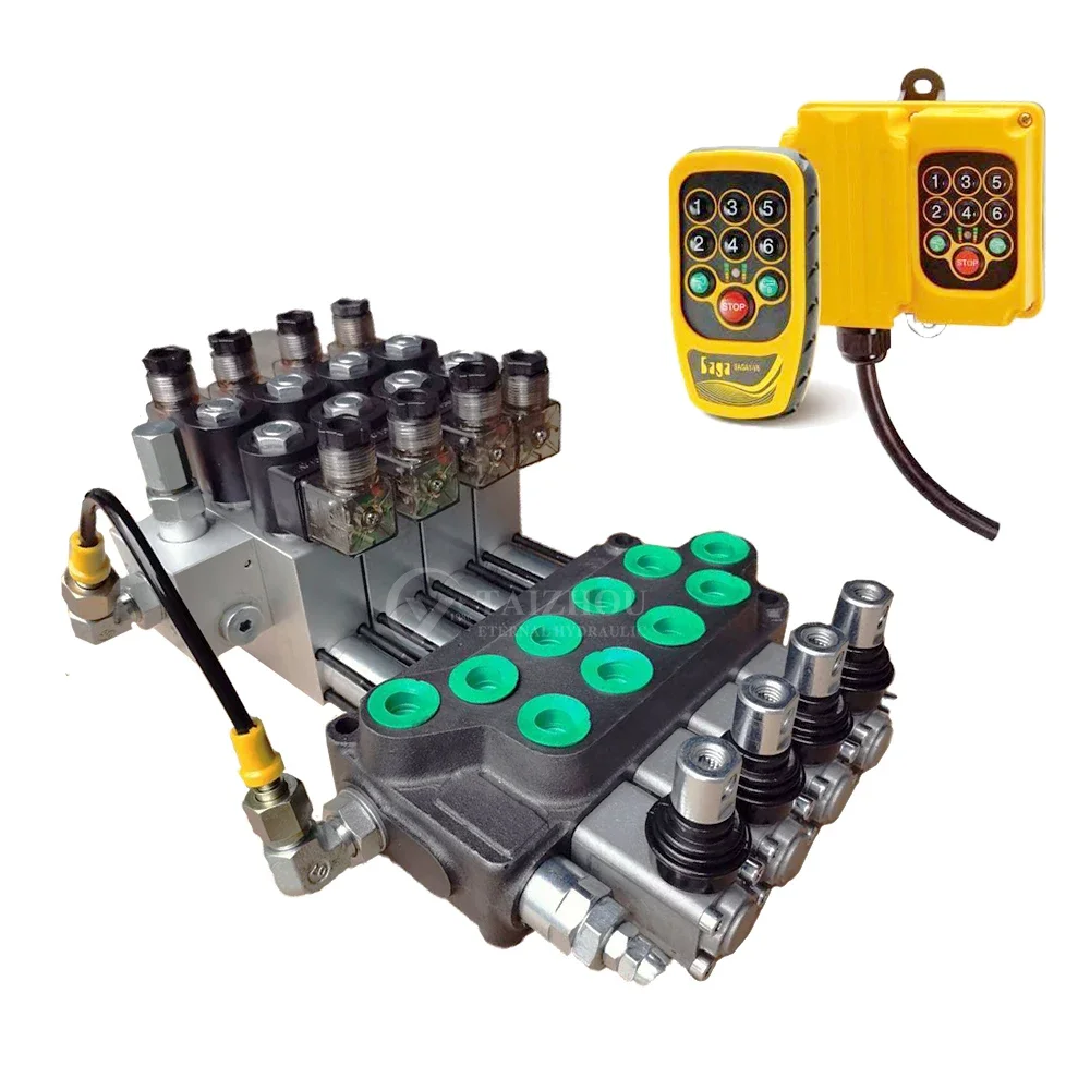 

Hydraulic Directional Control Solenoid Operated 12 24 V 12Volt Dc 28Mpa 280Bar 90 Lpm 6 Ways 2 Positions Svv90 Selector Valves