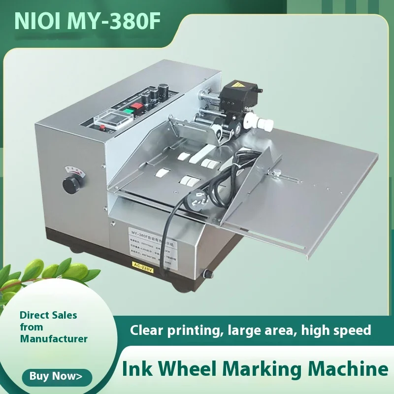 Nidanpai MY-380F Black Ink Wheel Printing Digital Continuous Coder Automatic Small Steel Printing for Production Dates Food