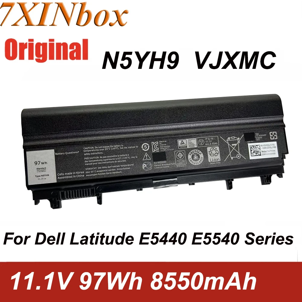 7XINbox N5YH9 11.1V 97Wh 8550mAh Laptop Battery For DELL Latitude E5440 E5540 Series Notebook VJXMC VVONF 0M7T5F 0K8HC 1N9C0