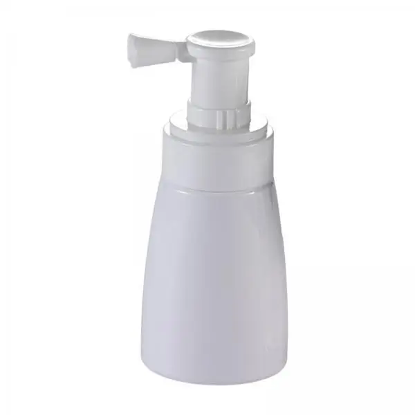 Compact Powder Spray Bottle Reusable 140ml PET Container for Travel Body Cosmetic Hair Application