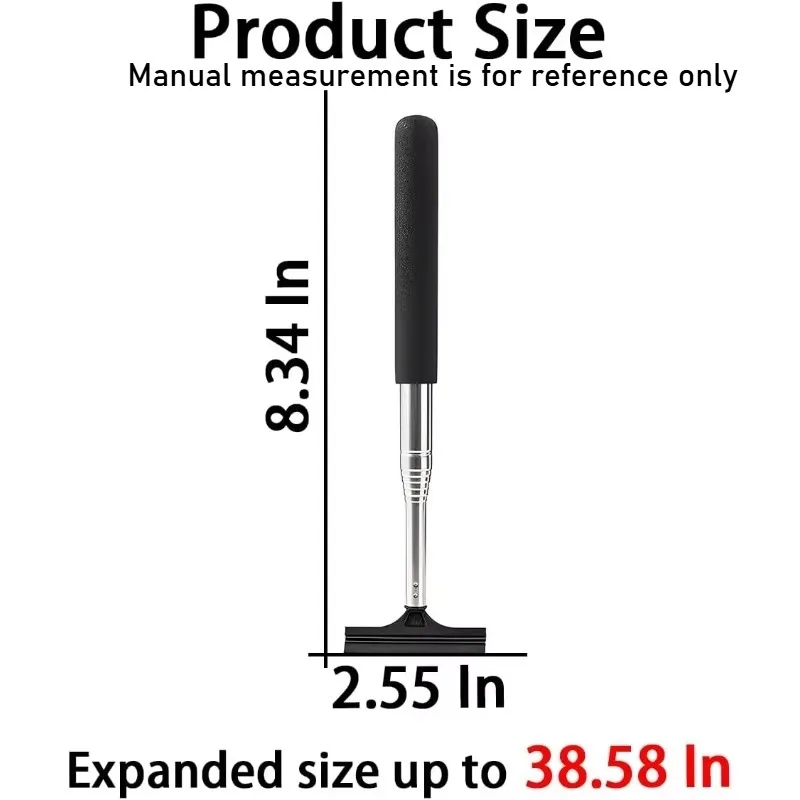 Portable Windshield Wipers, Handheld Wipers for Car Side Mirrors, Cleaning Tools for Car Telescopic Rearview Mirrors, and Wipers