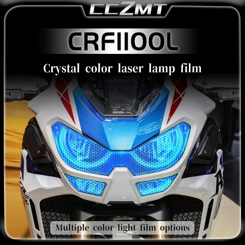 Lamp Film Protection e Honeycomb Laser Film, Acessórios de Modificação para Honda África Twin CRF1100L CRF1100 L CRF 1100L