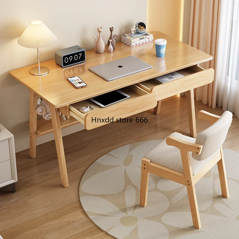 Computer desk bedroom solid wood core primary and secondary school students writing study table desk