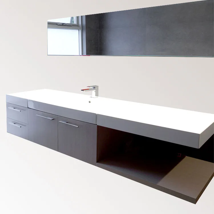 

Современный дизайн, современный шкаф для ванной комнаты с двойной раковиной