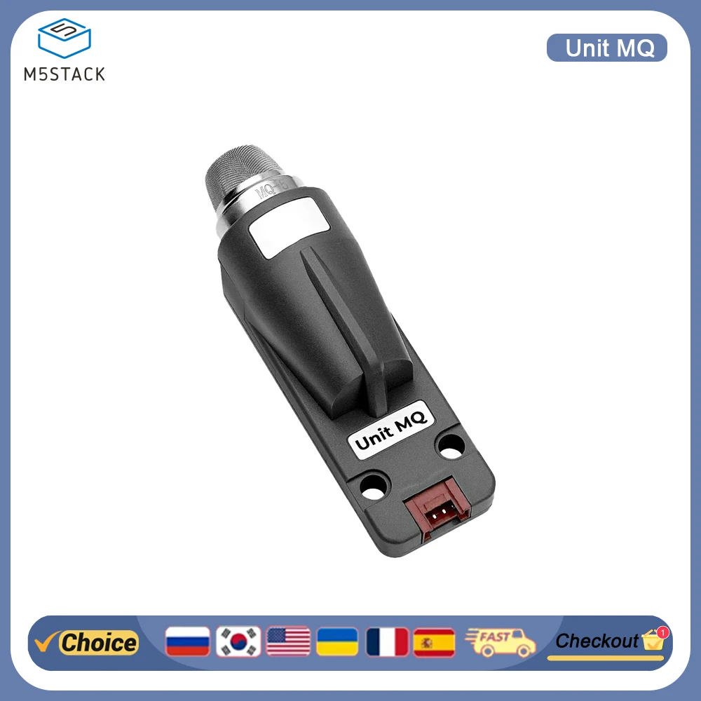 

M5Stack Unit MQ Gas Sensor Detects combustible gases Suitable for smart homes Air quality monitoring Industrial safety