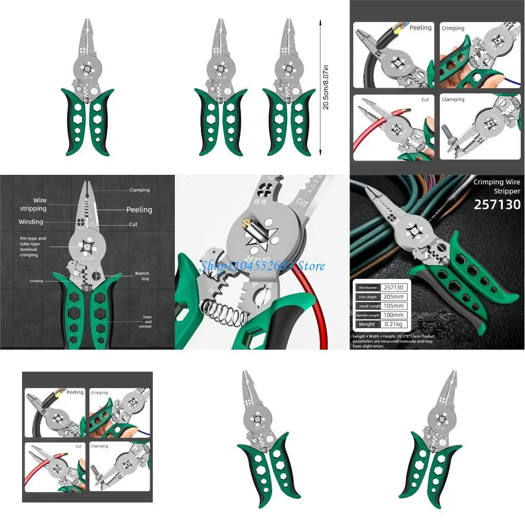 

Y6GD Crimper Plier Crimping Tool Cable Wire Connectors Electrical Terminals Cutter