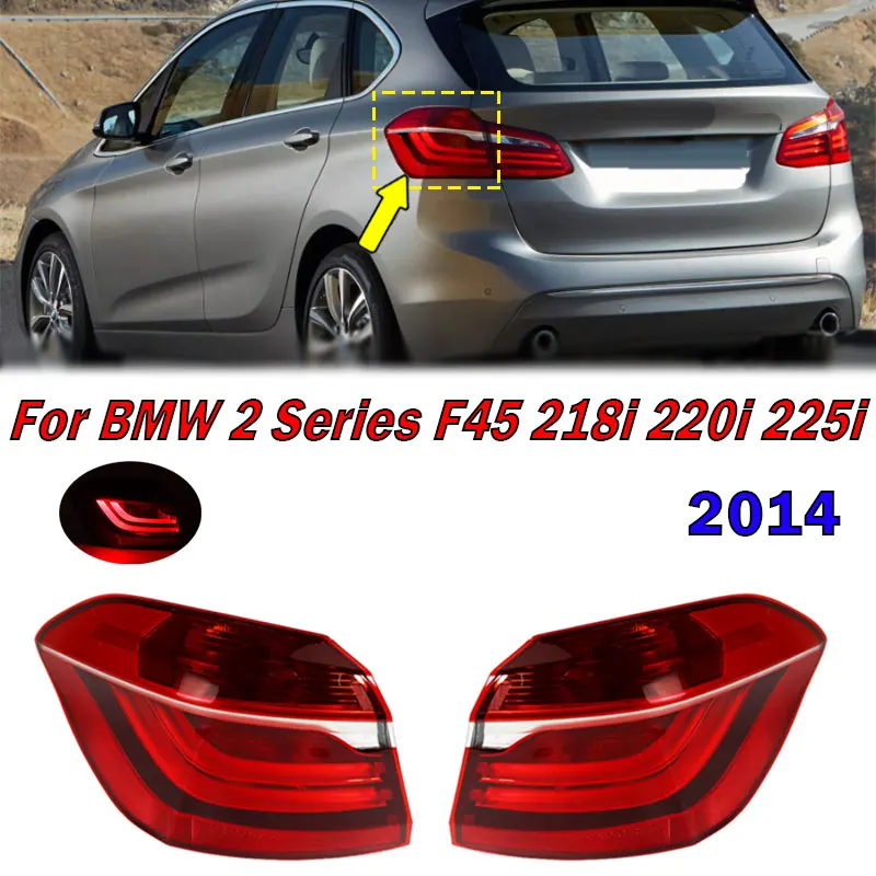 

Для BMW 2 серии F45 218i 220i 225i 2014, задний фонарь дальнего света, предупредительный стоп-сигнал, сигнальная лампа, корпус заднего фонаря без лампы