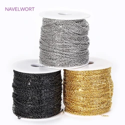 Wholesale Thin Chains 18K Gold Plated 2.0MM O Chains For Jewelry Making,Brass Metal Bulk Chain,DIY Necklace Bracelet Findings