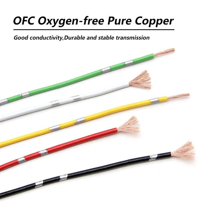 Afbeelding 6: 2-50M AVSS Auto Gemodificeerde Draad 22 20 18 16 14 13AWG Luidspreker Audiokabel OFC Zuurstofvrij Zuiver Koper Twisted Pair Netsnoer Lijn