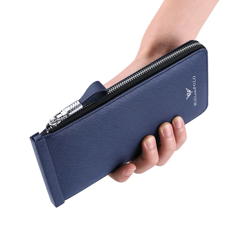 Leather men's card bag with large capacity and multifunctional card holder, fashionable and personalized wallet