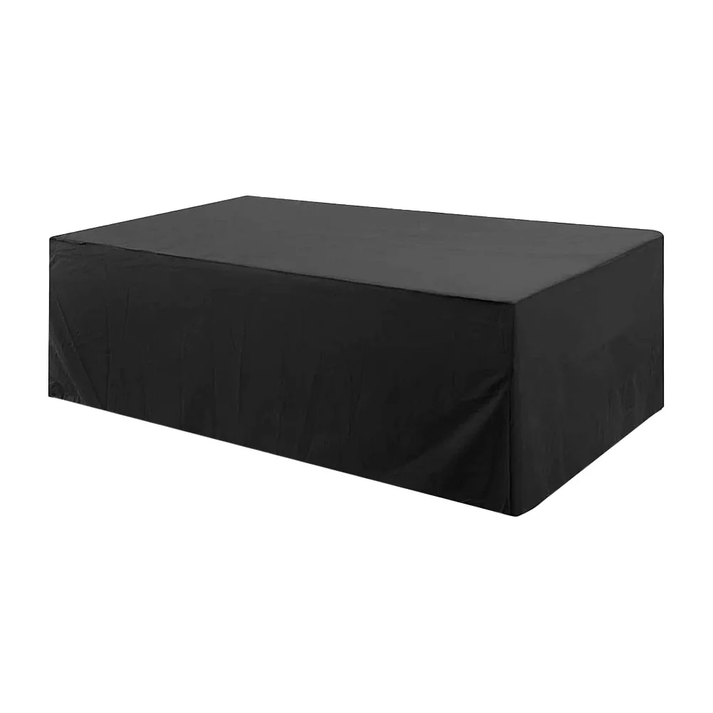 

Furniture Covers Waterproof AntiUV Outdoor Garden Dining Yard Black Patio Tablecloth Protective Cover Against Weather Dust