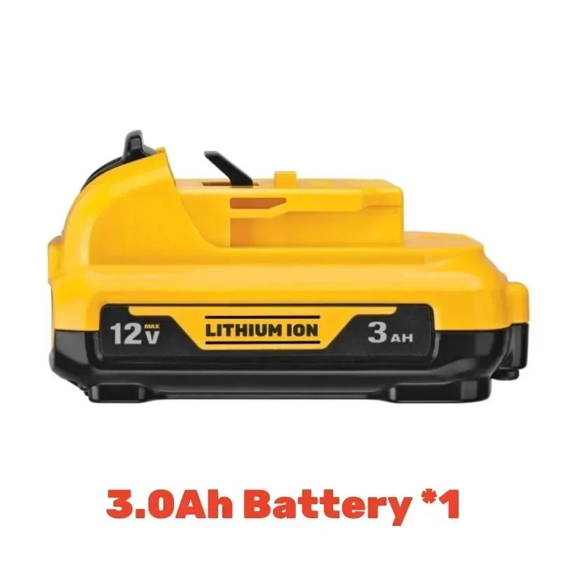 Inalámbrico/recargable para baterías de iones de litio Dewalt DCB120 batería de 12V 3.0Ah DCB124 DW089LG DCD701F2 herramientas eléctricas/nivel láser