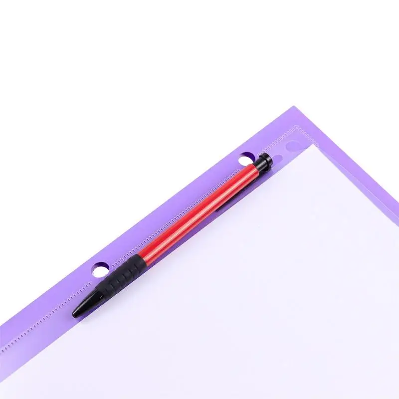 Folders With Pockets 6 Color Punch Folders With 2 Pockets 3 Hole Letter Size Heavy Duty Business Card Holder A4 Size For Office