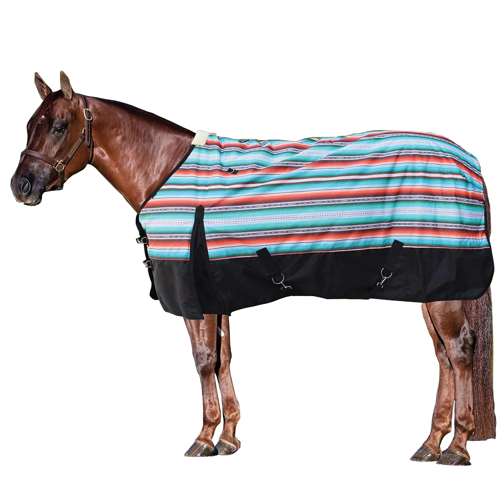 

High Quality Equestrian Horse Exercise Turnout Therapeutic Elastic Fleece Horse Turnout Blankets with detachable neck