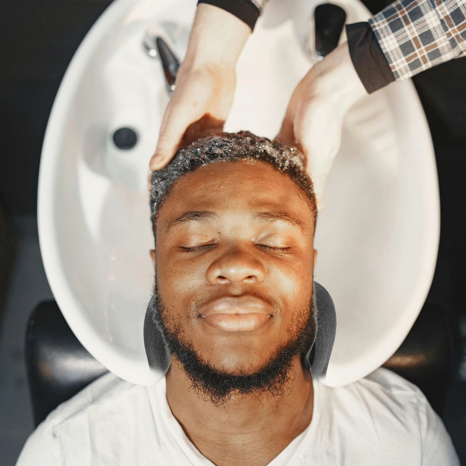 

Shampoo Pillow Hair Wash Neck Rests Salon Bowl Wedge Cushion Black Sink Bath Reusable Durable Waterproof PVC Gentle Practical