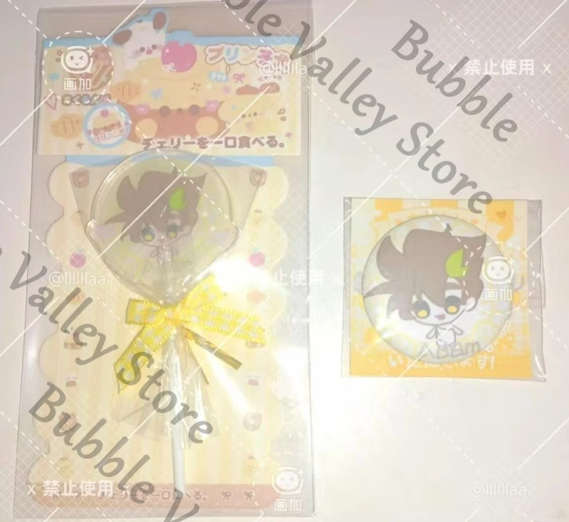 

Anime Hazbin Hotel Adam Cosplay Acrylic Lollipop Lolly Sugar-loaf Lollypop Cartoon Badge Emblem Brooch Breastpin Adorn Gift