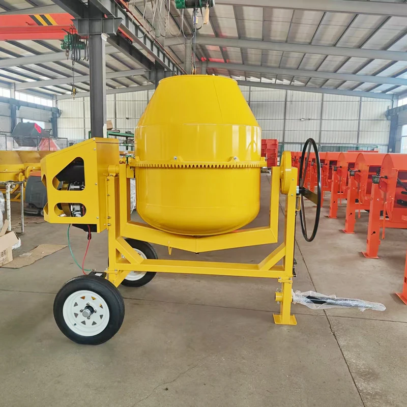 Portable Cement Mixer Mixer Concrete300l  400l 500l 600l 800l Hydraulic Diesel Electric Motor