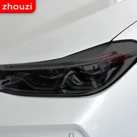 For BMW 6 Series F06 F12 F13 M6 GT G32 2 Pcs Car Headlight Tint Black Protective Film Vinyl Transparent TPU Sticker Accessories