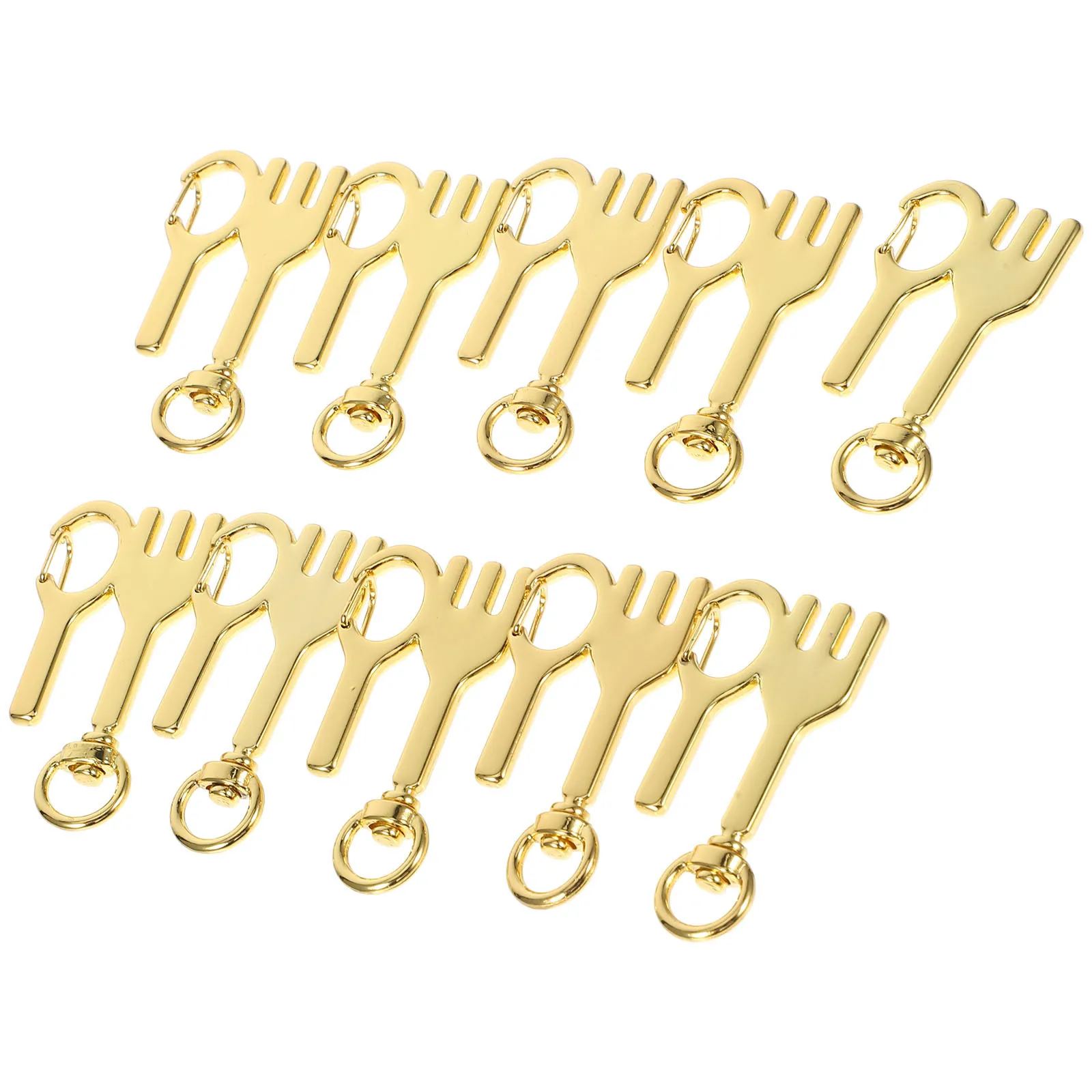 

Набор для изготовления брелоков, 10 шт., уникальные брелоки в форме столовых приборов, аксессуары для рукоделия, креативные подвески, декоративные украшения