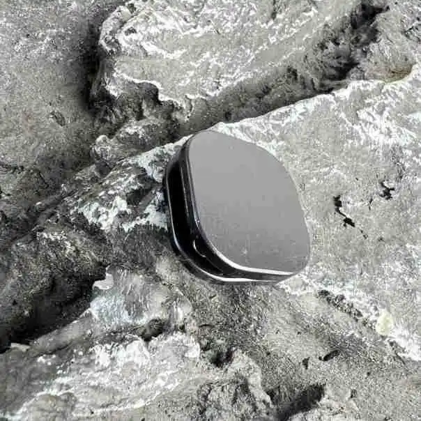 Giocattoli Fidget trasparenti a forma quadrata per adulti Moneta in metallo Fidget Cliker Cursore magnetico Fidget Sollievo dallo stress ADHD Autismo Giocattoli EDC