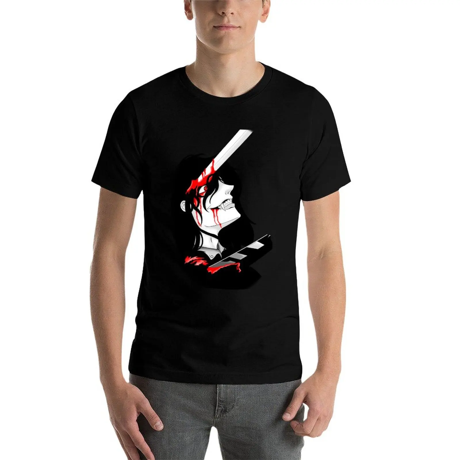 Alucard, Hellsing T-Shirt t shirts for man graphic tees t shirt man casual man graphic t shirt T-shirt view 3