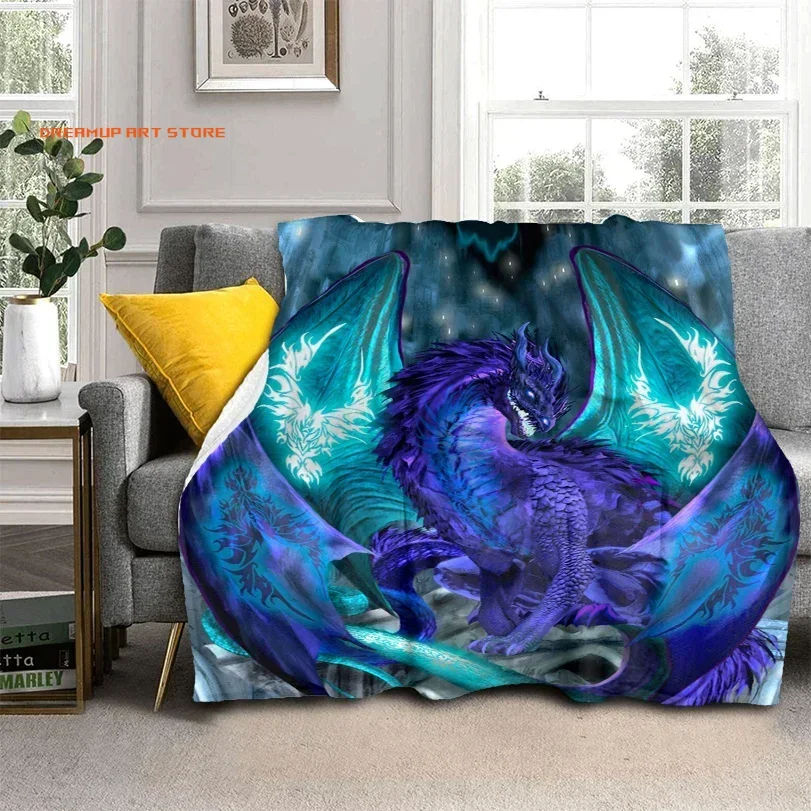 2026 3D Print Dragon Blanket Soft Sofa Cover Throw Blanket Fleece Tapestry Lightweight Warm Bed Blankets For Bedroom Couch