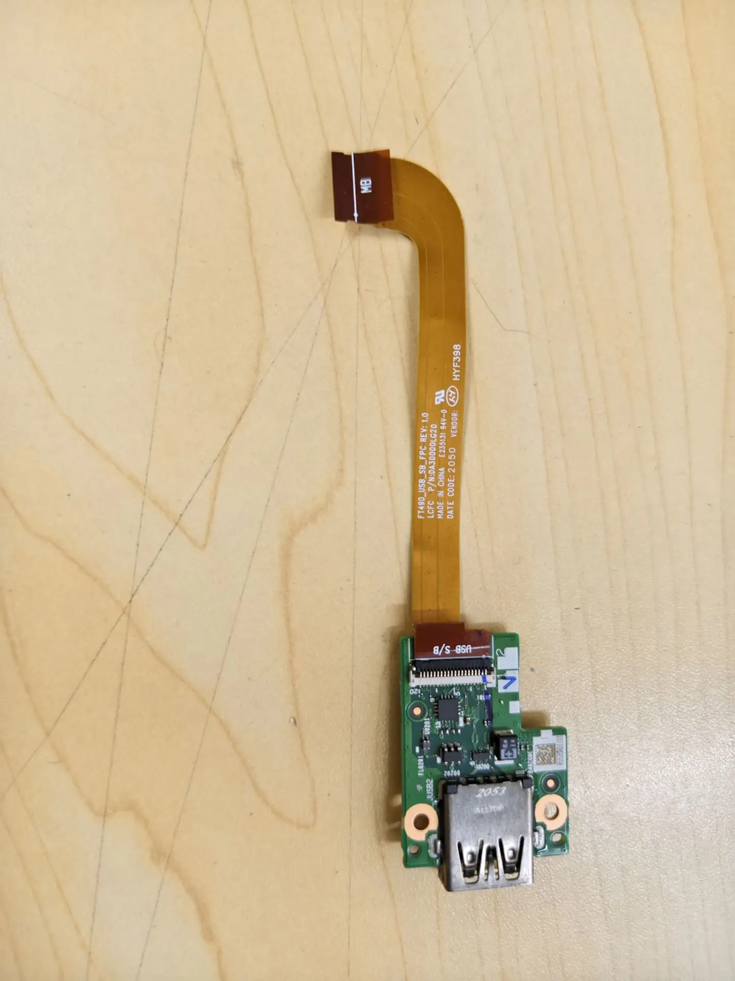 Used NS-B901 for Lenovo ThinkPad T490 T495 P43s T14 P14s Gen1 Gen2 USB Board W CABLE DA3000LG20 Tested