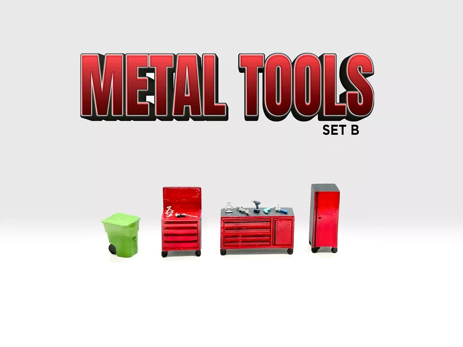 

1:64 Figurine Set "Metal Tool - Set B" -- American Diorama AD-2411