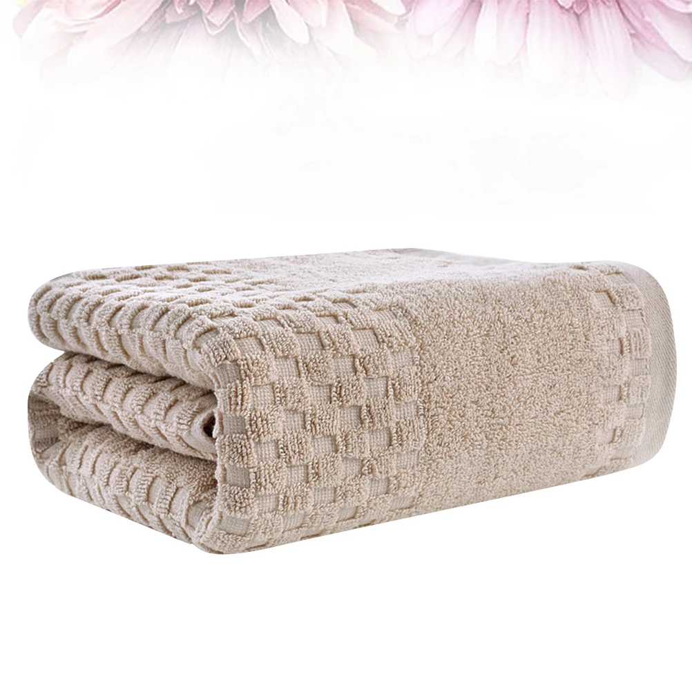 

Premium Cotton Bath Towel Thick Absorbent Fast Drying Comfortable For Home Hotel Use Grey Soft Towel For Face Body Hand Drying