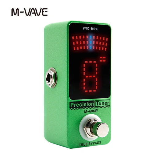 Imagen 2 del producto Pedal afinador de precisión M-VAVE, Pedal de efecto de guitarra con pantalla LED y Bypass verdadero para guitarra eléctrica Cuvave de bajo cromático
