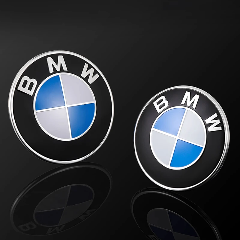 1pcs 82mm 74mm Car Emblem Badge Hood Front Rear Trunk Logo For Bmw E46 E39 E38 E90 E60 Z3 Z4 X3 X5 X6 Auto Accessories