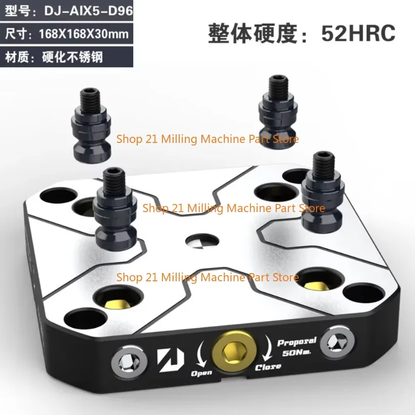 4-5 Axis Fixture Self-centering Vise Positive Paired with Zero Point Quick Change Four Axis L-block Bridge Board