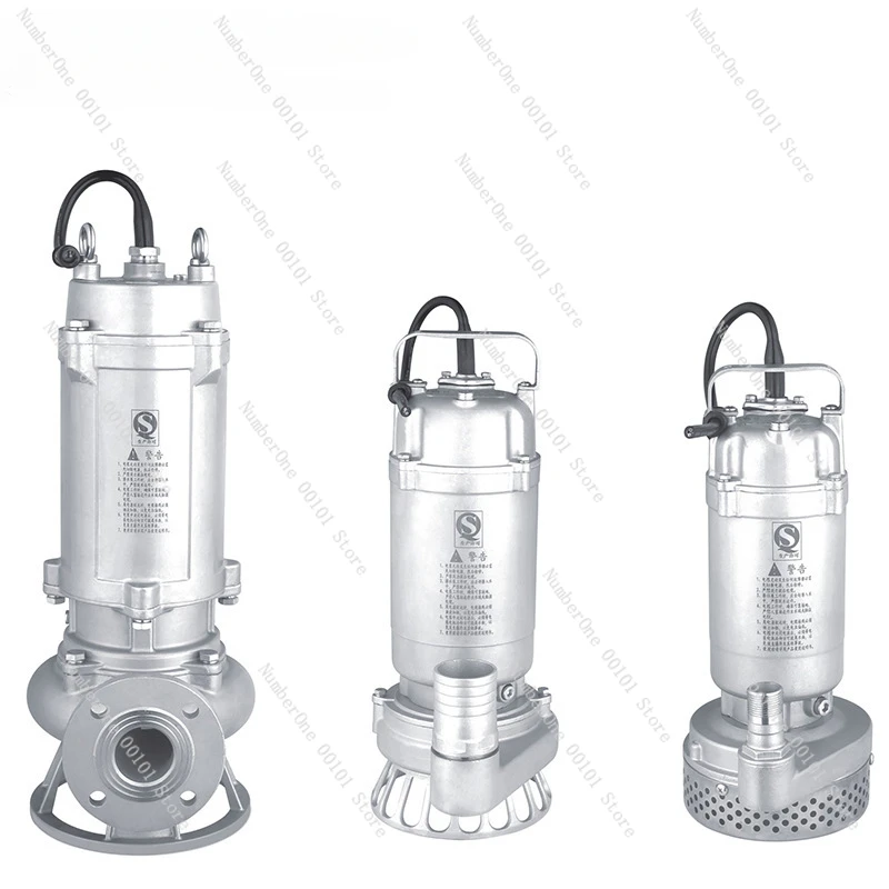 Wqp Stainless Steel Submersible Sewage Pump 304/316L Corrosion-Resistant Chemical Plant Seawater Sewage Discharge