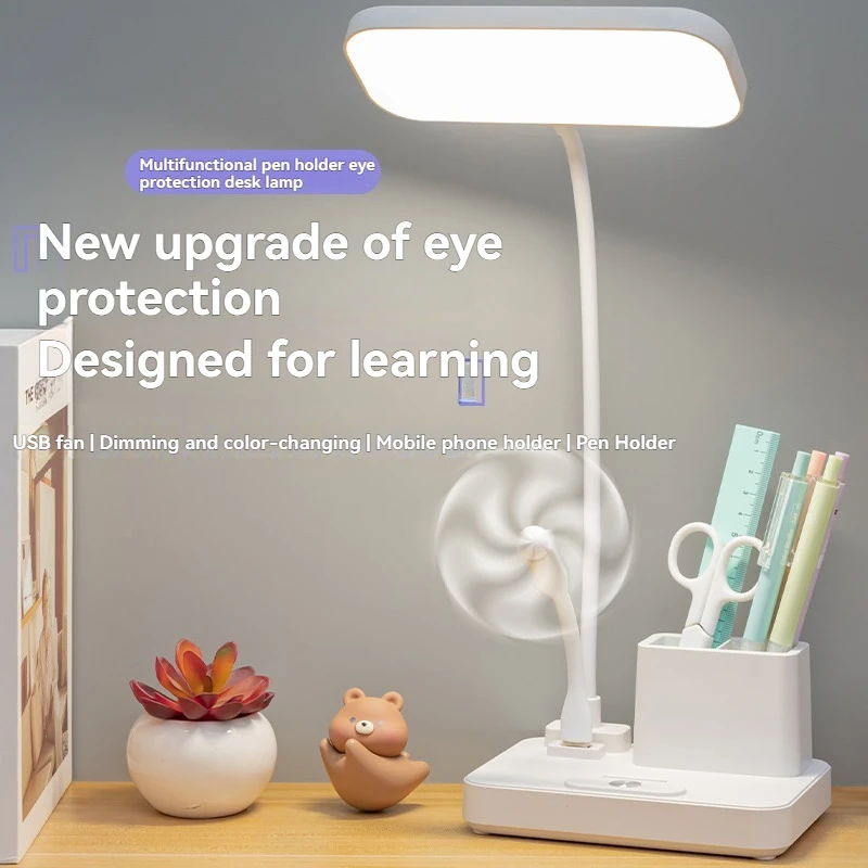 

Портативная светодиодная настольная лампа с тремя регулируемыми цветовыми температурами, длинный пресс для затемнения, съемная перезаряжаемая батарея