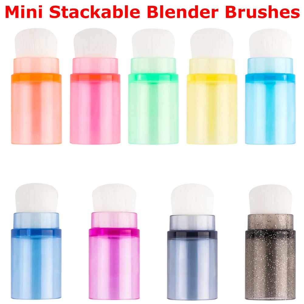 

Useful Stackable Blender Brushes Soft Bristles Finger Daubers DIY Coloring Stamping Details Paper Card Crafts Ink Blending Tool