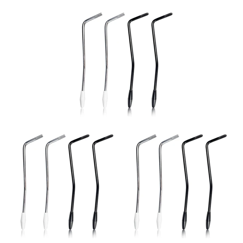 ABHS-12 Pieces 6Mm Thread Tremolo Arm Whammy Bar,Metal Tremolo Arm With Tip For Stratocaster Electric Guitar Tremolo System