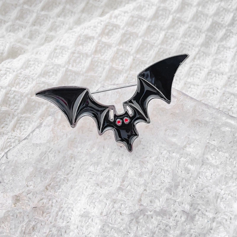 Elegant Sophisticated Bat Wing Pin Vibranting Color Accesory Portable for Children and Trendy Adults Stylish Outfits image 3